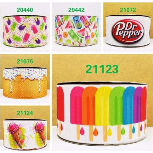 Free shipping 50 yard cartoon printed grosgrain ribbon 21075