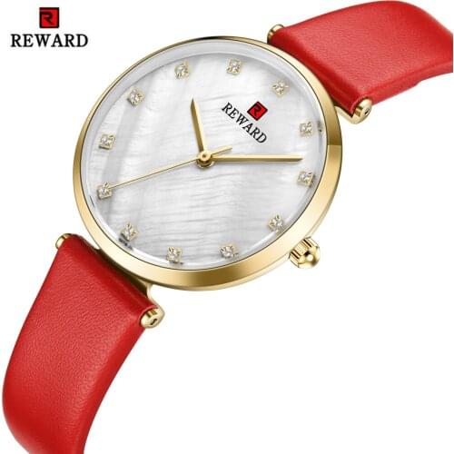 Hombre Reloj REWARD Luxury Rhinestone Wristwatch Womens Watches Luxury Diamond Watch Waterproof Ladies Clock Reloj Mujer 2021