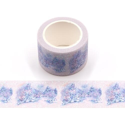 Beautiful flower Glitter Washi Tape cute Decorative Adhesive Tape DIY Scrapbooking Sticker Label Stationery