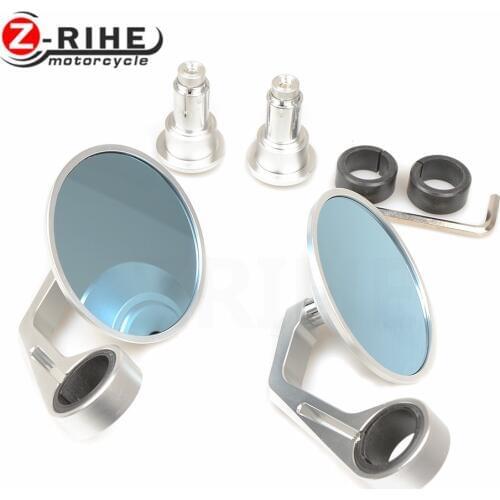 For 7/8"" 22mm Universal Motorcycle handle bar Rearview Mirror Handle bar End Side Mirrors For 990 990 SMT/SUPERMOTO T 2011