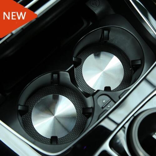 For Mercedes benz A/B/C/E/CLA/GLA/GLC/GL Class W204 W205 W212 W213 Universal Accessories AMG Car Styling Cup Holder Mat 2016