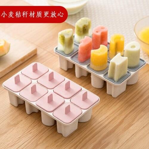 Natural Wheat Straw Alphabet Ice Mold Cute homemade ice cream mold for children