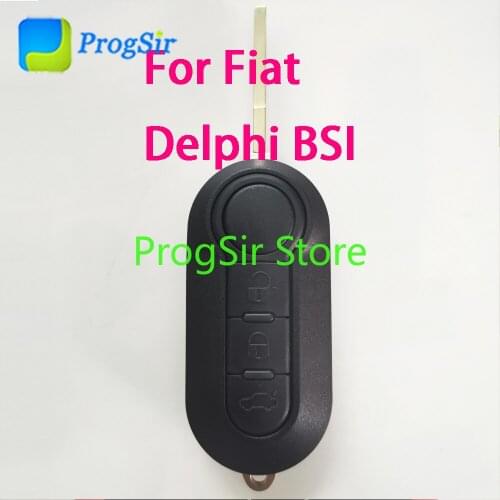 3 button 434mhz Filp Remote Control Key For Fiat 500 / Dodge Delphi BSI With PCF7946 Hitag2 ID46 Chip