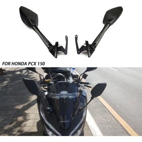 Motorcycle Rear View Mirrors Front Stent Blind Spot Side Mirror Bracket Holder For 2018 2019 HONDA PCX150 PCX125 PCX 150