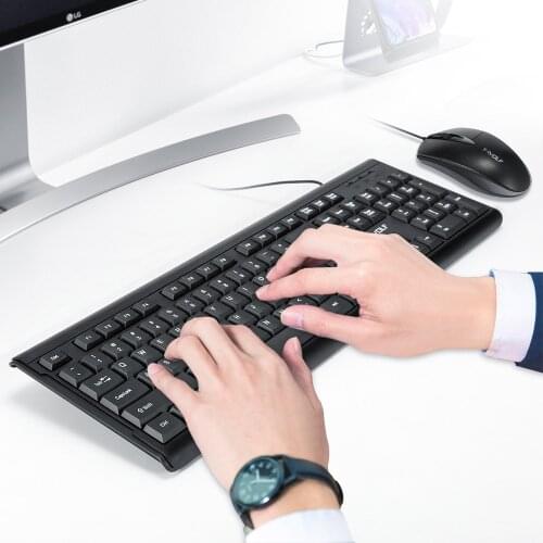 Wired Keyboard And Mouse Laptop Desktop Computer USB Business Office Keyboard And Mouse Sets Mouses Keyboards