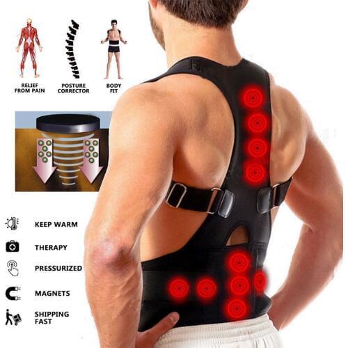 Unisex Magnetic Therapy Posture Corrector Brace Shoulder Back Support Belt for Men Women Braces & Supports Belt Shoulder Posture