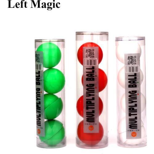 Deluxe Multiplying Balls (White/Red Avaliable,43mm) One To Four Balls Soft Magic Tricks Stage Props Comedy Gimmick Illusion