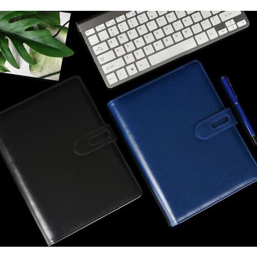 Spiral Notebook A5 PU Leather Office Business Notebooks 6 Hole Diary planner AgendaDaily Agenda Organizer papeleria Stationery