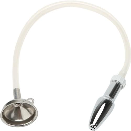 IKOKY Erotic Toys Anal Cleaner Tube Bathroom Vagina Enema Plug Shower Butt Plug Funnel Anal Shower Sex Toys for Men Women Gay