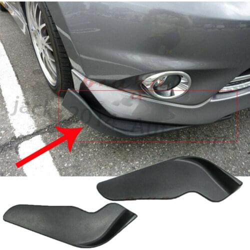 Universal Car Bumper Spoiler Front/Rear Wrap Angle Shovel Decor Anti Scratch 2pcs
