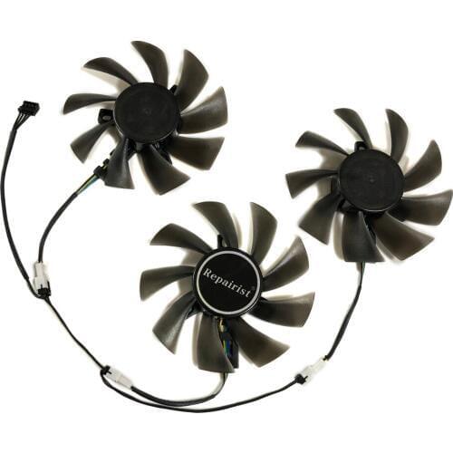 3pcs/set PLD09210S12HH GTX1060 GPU VGA cooler Video Cards fan For MSI GeForce GTX 1060 6G DUKE Graphics Card as replacement