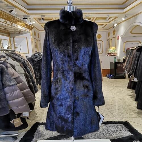WINTER PALACE mink fur coat 2020 new fur coat womens long section over the knee was thin mink fur coat winter fur coat 1009L90