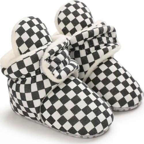 Winter 0-18 Months Cotton Shoes For Boys And Girls Baby Warm Baby Boots Soft Soles With Velvet Shoes Snow Boots For Toddlers