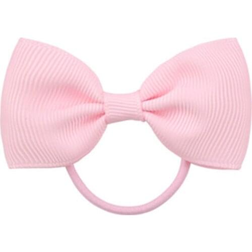 1 Pcs Cute Elastic Head Rope Small Kids Rubber BandSolid Hair Band Ties Bowknot Hair Ring for Girls Hair Accessories