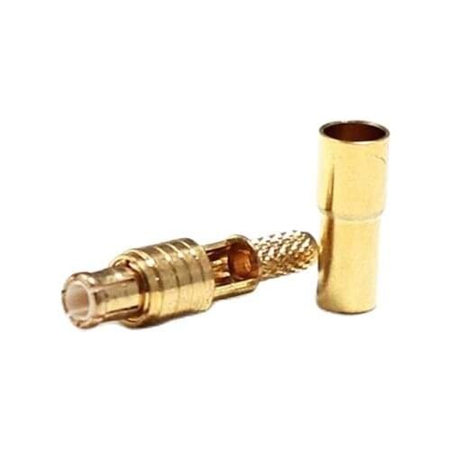 1PC New RF MCX Male Plug Connector Crimp For RG316,RG174,LMR100 Straight Goldplated Open window Wholesale
