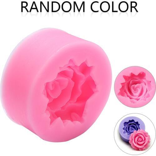 3D Mini Rose Flower Food Grade Silicone Cake Chocolate Mould Kitchen DIY Baking Fondant Cake Pastry Mold Tool Bloom Flower Decor