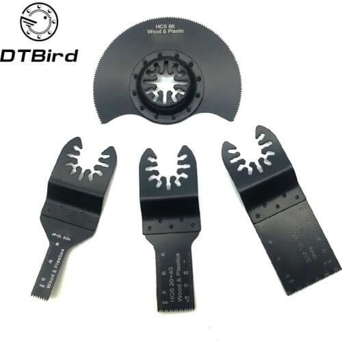 4pcs/set Multi-Function Saw Blade Accessories Oscillating Tool MultiTool Saw Blades for Renovator Power Wood Cutting Tool Bits