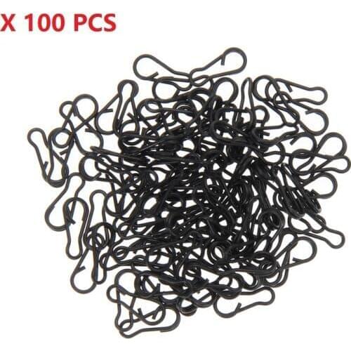 50/100pcs Small Multi Clips Carp Fishing Tackle Quick Change Swivels Steel Rigs Links Connector For Fishing multi link clips