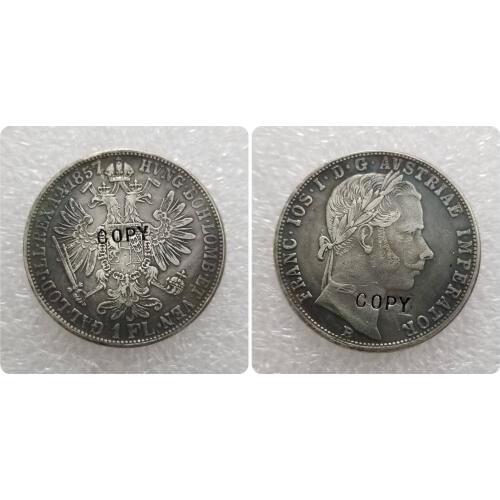 1857-1865 AUSTRIA FLORIN COPY COINS