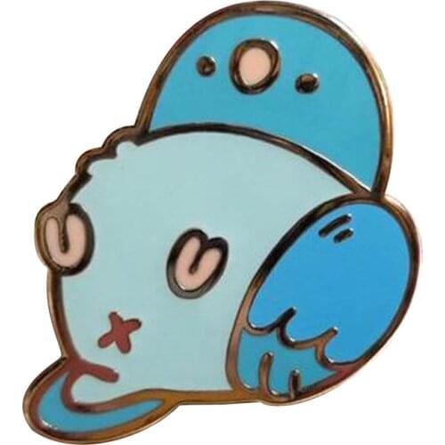 Parrotlet Butt Brooch precious bird Badge funny fluffybutt Enamel Pin cute blue Decor