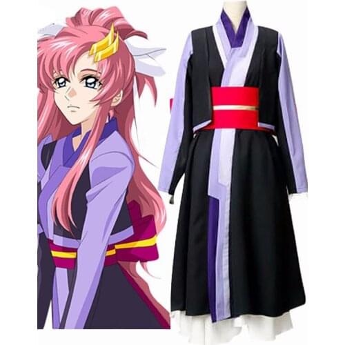 Black Purple Red New Mobile Suit Gundam SEED Lacus Clyne Chair Version Cosplay Adult Kid Costumes Customize for adults