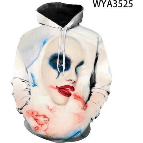 Digital Printing Long Sleeve Hoodie Horror 3D Skull New Hot Sale Fashion Sports Three-dimensional Patch Pocket Top Boys Girls