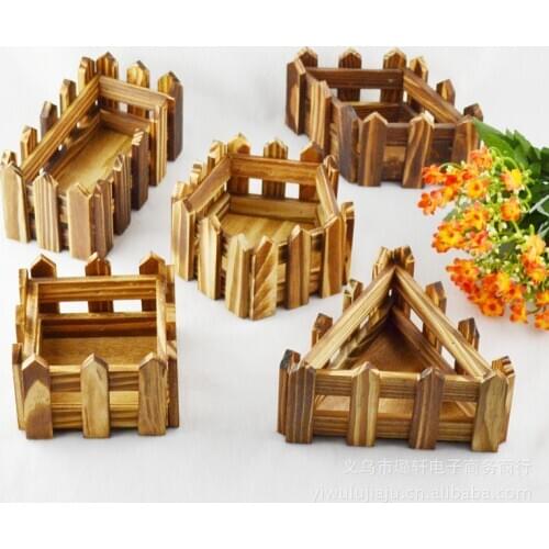 2016 new carbonized wood preservative used fence flowerpots 5 colours available