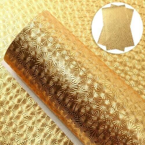 David accessories 20*33cm 50x140cm Gold Bump Synthetic Leather Patchwork Bag Bow-knot Phone Case DIY,1Yc10966