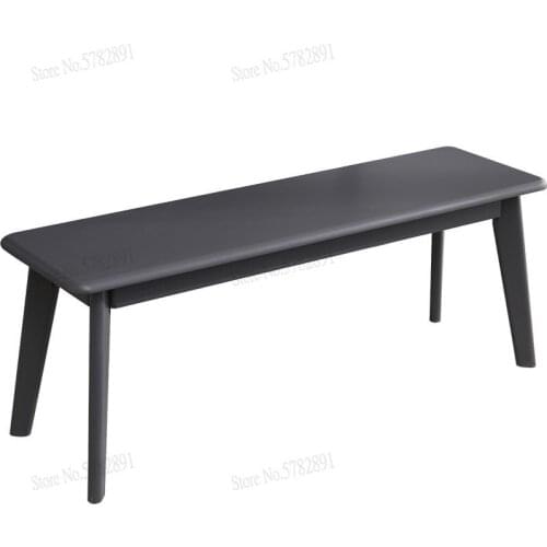 Solid Wood Dining Table Long Bench Living Room Dining Stool Three Seater Simple Dining Stool Living Room Wear Shoes Stool Fashio