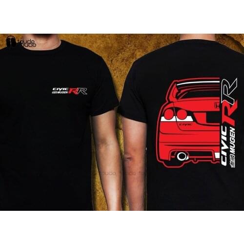 Japan Car Hon Civic Mugen Rr Black Men Summer Round Neck MenS T Shirt Cheap Custom T Shirts Anime Shirts cute shirts Unisex