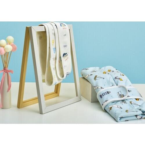 Cotton Double Layer Newborn Swaddle Windproof And Warm Towel And Quilt Cartoon Print Baby Quilt Blanket Baby Sleeping Bag
