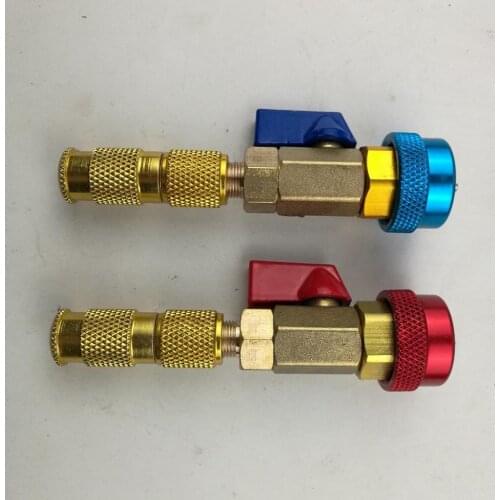 Air Conditioning Schrader Valve Core Quick Remover Installer Tools, Gold