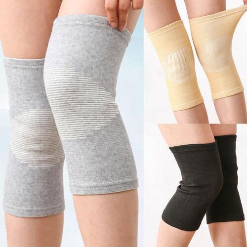 Unisex Knee Support Sleeves Bamboo Charcoal Fabric Sports Compression Warm Brace Anti-Slip Wrap Pads Joint Pain Injury Recovery