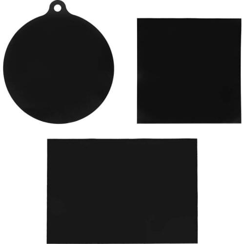 22-35CM Silicone Induction Cooker Protector Mat Round Heat Insulated Pad Kitchen Protective Heat Insulation Black Hot Pot Mat