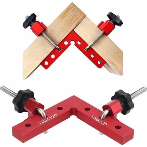 90 Degree Positioning Ruler L-Shaped Right Angle Woodworking Panel Fixing Right Angle Fixture 120x120mm Clamps Hardware Tools