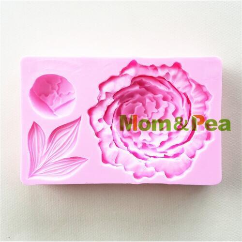 Mom&Pea MP115 Free Shipping Flower Mold Cake Decoration Fondant Cake 3D Mold Food Grade