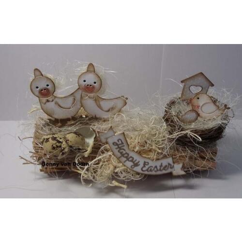 Easter Duck Metal Cutting Dies Stencil for DIY Scrapbooking Photo Ablum Decorative Embossing Card Cards Crafts Template 2019 New