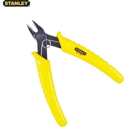 Stanley 1PC mini plastic side trim flush cutting cutter plastic trim diagonal cutting pliers micro electrical soft wire cutters