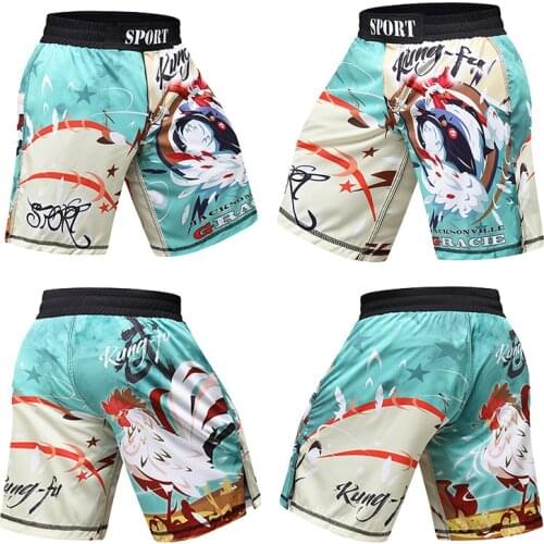 Mens MMA Boxing Kickboxing Fight Shorts Jogging Exercise Sport Training Competition Fitness Running Shorts Muay Thai Short Pants