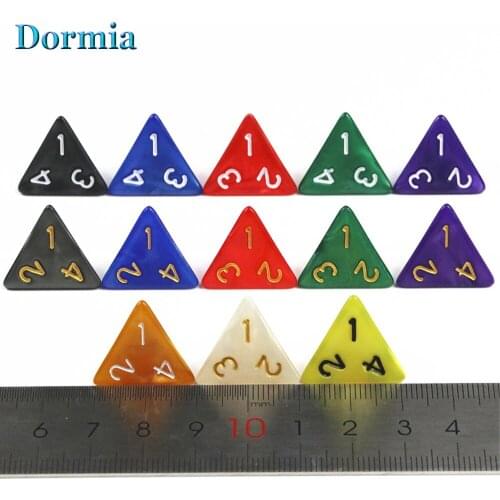 New Marble Effect 4 Sided Polyhedral Games Dice for Rpg DnD Board Game