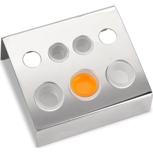 Stainless Steel Tattoo Ink Cup Holder 7 Holes Tattoo Ink Holder Stand Pigment Ink Cup Container Makeup Appliances Holder Tattoo