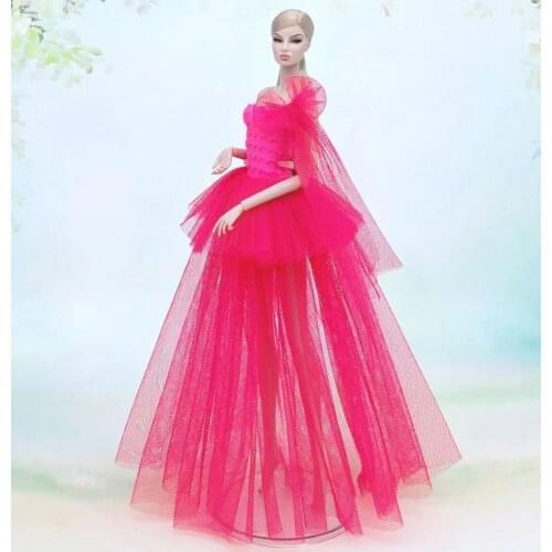 Hot Sale For Barbie Clothes PWedding Dress Princess Gown Dress