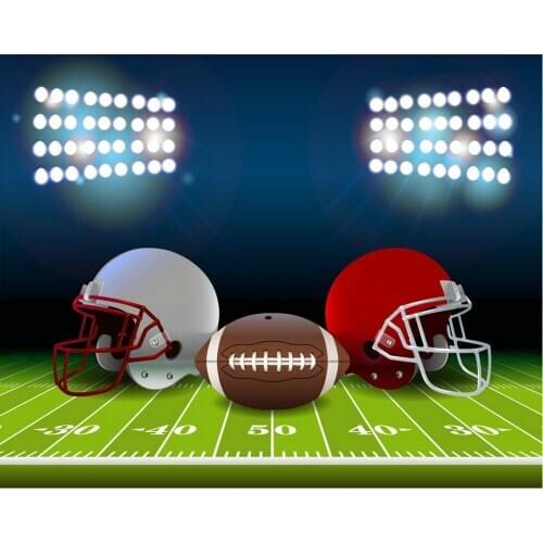 Rugby and Hat Party Backdrop Baby Shower Room Party Decor Photo Booth Studio Prop