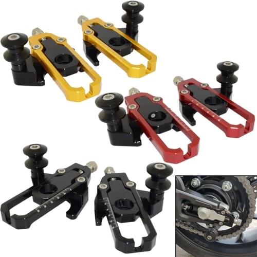 Rear Wheel Axle Chain Adjusters Tensioner with Swingarm Spools Kit for HONDA CB 650 R CB650R Neo Sports Cafe RH02 2019 2020 2021