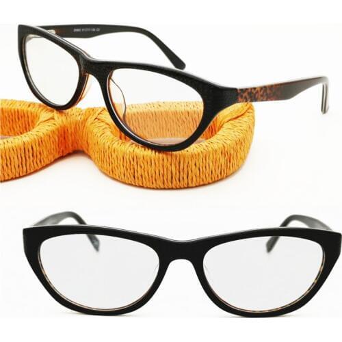 Retailsale 20982 full-rim high classic flexible hinge women vintage cateye snakeskin carving acetate prescription eyeglasses