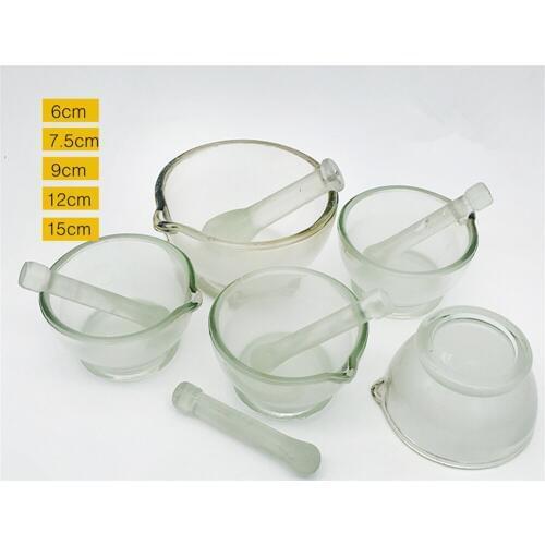 High Quality Glass mortar,90mm Glass Mortar and Pestle