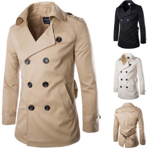 SZOLWY Men's Trench Coats