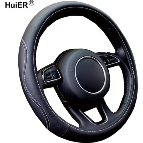 Universal Car Steering Wheel Cover 7 Colors Non-slip Artificial Leather Volant Braid on the Steering-wheel Auto Car Accessories