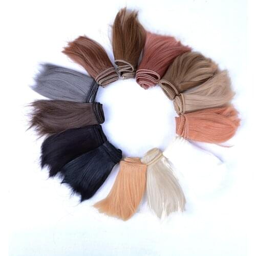 10*100cm New Colorful Welf Fringe Bangs Wig Extension High-temperature Wire Handmade Hair for 1/3 1/4 Doll Accessories DIY