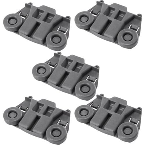 AD-5 Pack Dishwasher Wheels Lower Dish Rack Wheel for Whirlpool Kenmore WPW10195417/ AP6016764/ PS11750057 Replacement